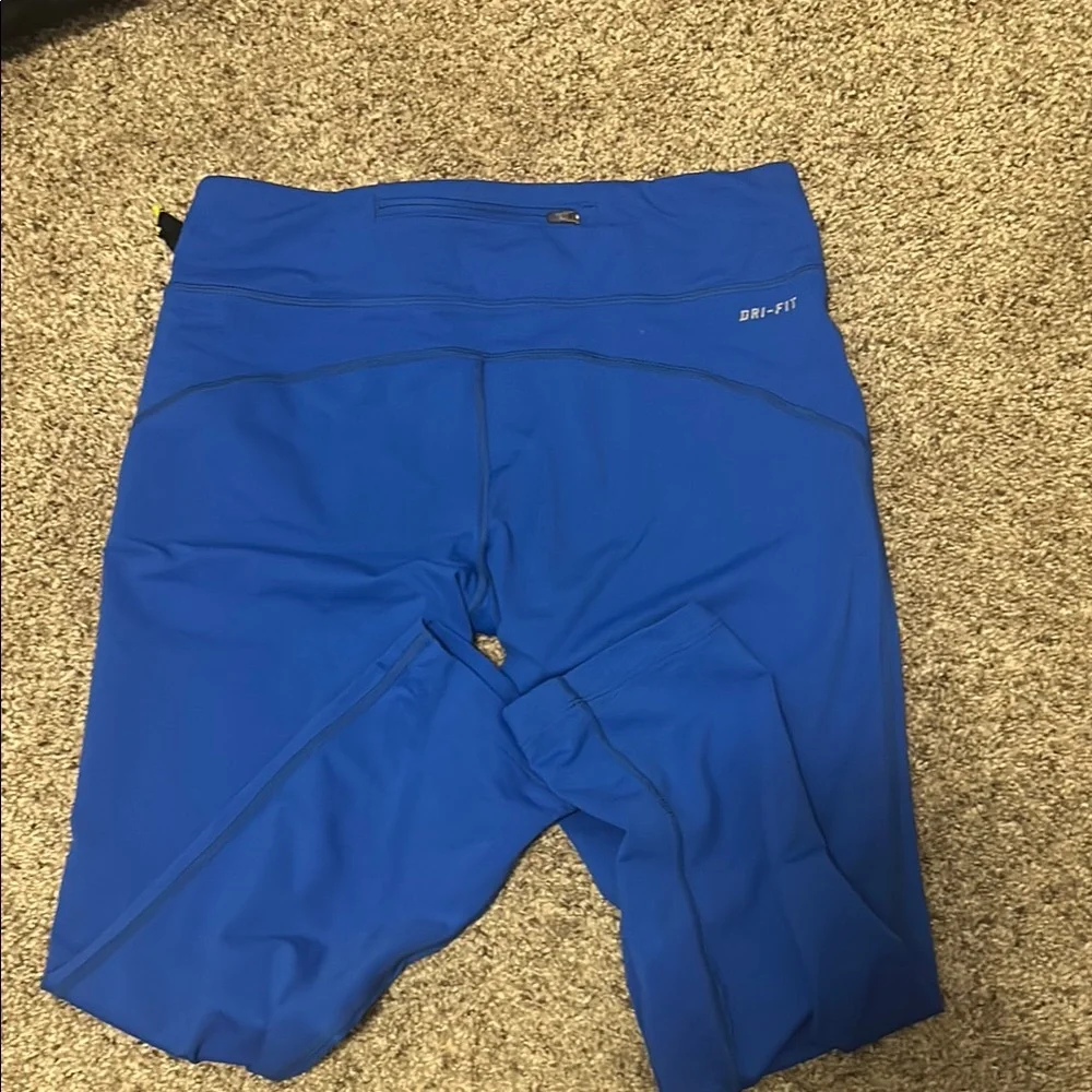 Nike Blue Dri-FIT Leggings size M - Picture 3 of 5
